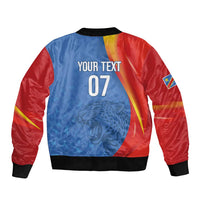 DR Congo Football 2026 Les Leopards Custom Bomber Jacket Glory Upon Glory - Wonder Print Shop