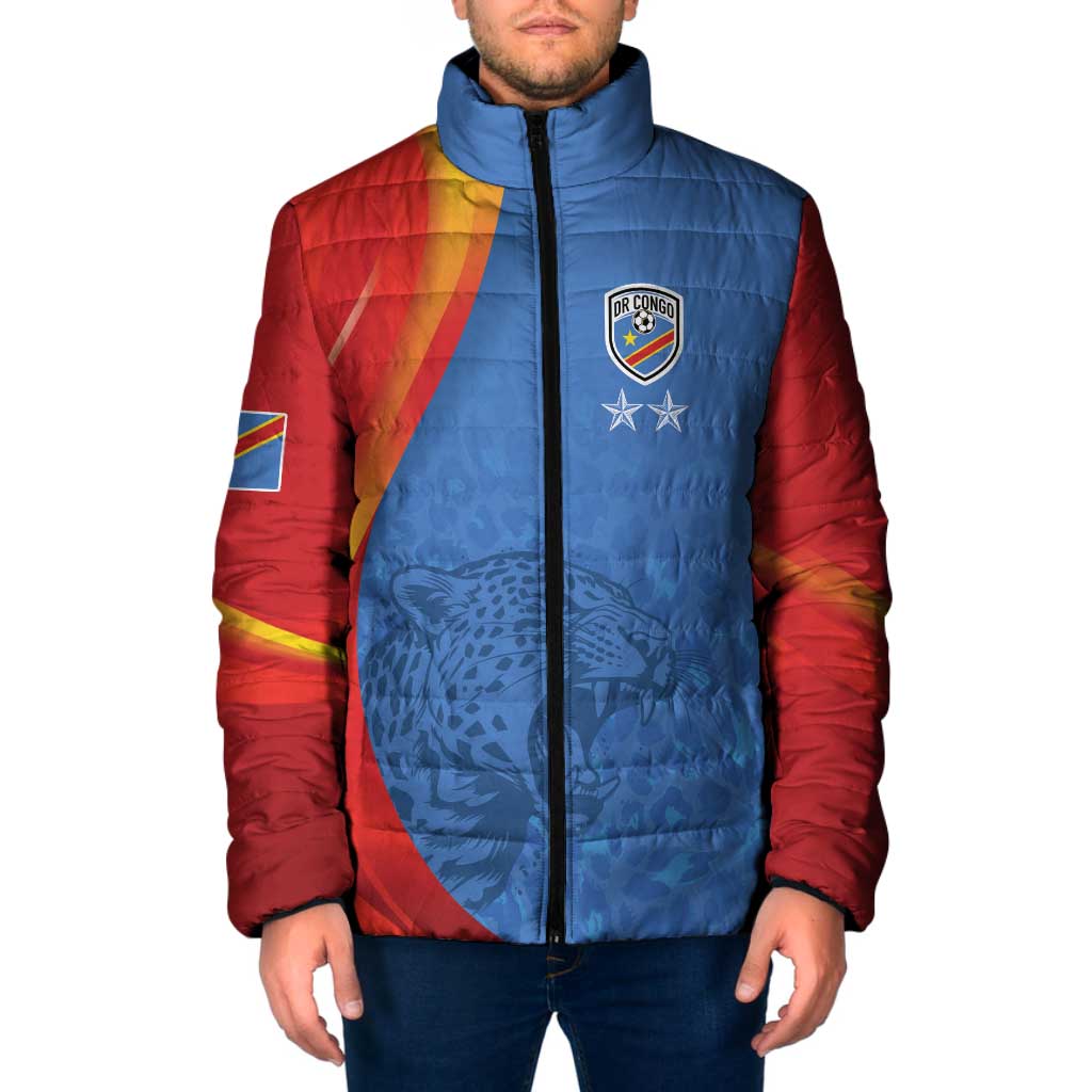 DR Congo Football 2026 Les Leopards Custom Padded Jacket Glory Upon Glory - Wonder Print Shop