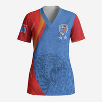 DR Congo Football 2026 Les Leopards Custom Scrub Top Glory Upon Glory - Wonder Print Shop