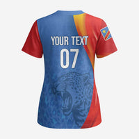 DR Congo Football 2026 Les Leopards Custom Scrub Top Glory Upon Glory - Wonder Print Shop