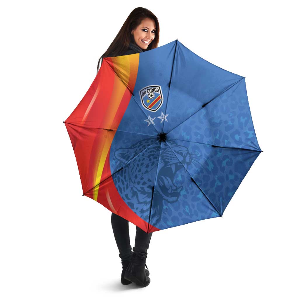 DR Congo Football 2026 Les Leopards Umbrella Glory Upon Glory - Wonder Print Shop