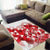 England Rugby Custom Area Rug Crystalised Red Rose