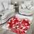 England Rugby Custom Area Rug Crystalised Red Rose