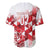 England Rugby Custom Baseball Jersey Crystalised Red Rose