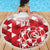 England Rugby Custom Beach Blanket Crystalised Red Rose