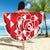 England Rugby Custom Beach Blanket Crystalised Red Rose