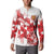 England Rugby Custom Button Sweatshirt Crystalised Red Rose