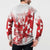 England Rugby Custom Button Sweatshirt Crystalised Red Rose