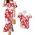 England Rugby Custom Couples Matching Mermaid Dress and Hawaiian Shirt Crystalised Red Rose