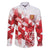 England Rugby Custom Family Matching Long Sleeve Bodycon Dress and Hawaiian Shirt Crystalised Red Rose