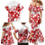 England Rugby Custom Family Matching Mermaid Dress and Hawaiian Shirt Crystalised Red Rose