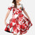 England Rugby Custom Family Matching Off The Shoulder Long Sleeve Dress and Hawaiian Shirt Crystalised Red Rose