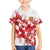 England Rugby Custom Family Matching Off The Shoulder Long Sleeve Dress and Hawaiian Shirt Crystalised Red Rose