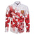 England Rugby Custom Family Matching Puletasi and Hawaiian Shirt Crystalised Red Rose