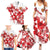 England Rugby Custom Family Matching Summer Maxi Dress and Hawaiian Shirt Crystalised Red Rose - Wonder Print Shop