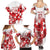 England Rugby Custom Family Matching Summer Maxi Dress and Hawaiian Shirt Crystalised Red Rose - Wonder Print Shop