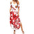 England Rugby Custom Family Matching Summer Maxi Dress and Hawaiian Shirt Crystalised Red Rose - Wonder Print Shop