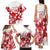 England Rugby Custom Family Matching Tank Maxi Dress and Hawaiian Shirt Crystalised Red Rose - Wonder Print Shop