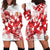 England Rugby Custom Hoodie Dress Crystalised Red Rose - Wonder Print Shop