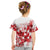 England Rugby Custom Kid T Shirt Crystalised Red Rose - Wonder Print Shop