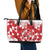 England Rugby Custom Leather Tote Bag Crystalised Red Rose