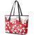 England Rugby Custom Leather Tote Bag Crystalised Red Rose