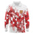 England Rugby Custom Long Sleeve Polo Shirt Crystalised Red Rose - Wonder Print Shop