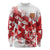 England Rugby Custom Long Sleeve Shirt Crystalised Red Rose - Wonder Print Shop