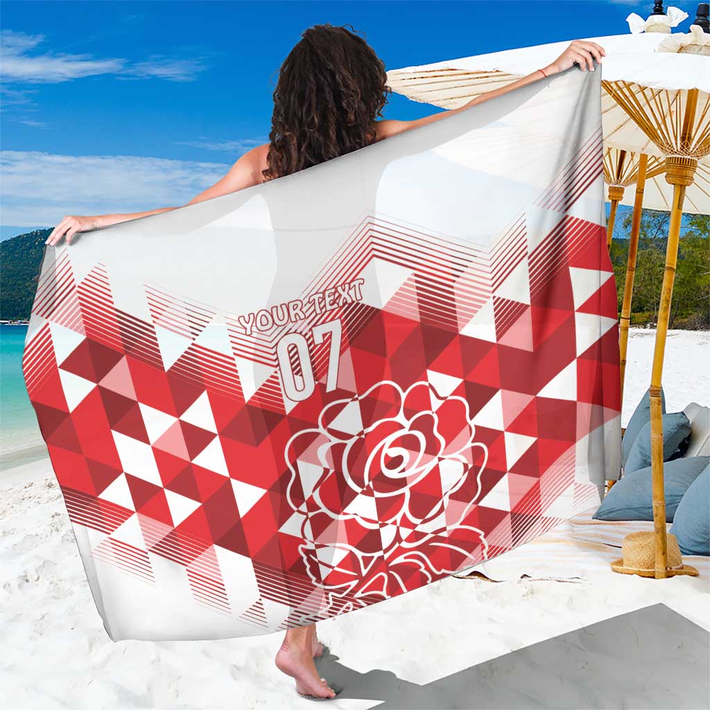 England Rugby Custom Sarong Crystalised Red Rose