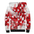 England Rugby Custom Sherpa Hoodie Crystalised Red Rose