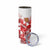 England Rugby Custom Skinny Tumbler Crystalised Red Rose