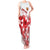 England Rugby Custom Tank Maxi Dress Crystalised Red Rose