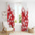 England Rugby Custom Window Curtain Crystalised Red Rose