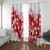 England Rugby Custom Window Curtain Crystalised Red Rose