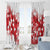 England Rugby Custom Window Curtain Crystalised Red Rose