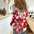 England Rugby Custom Women Casual Shirt Crystalised Red Rose