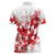 England Rugby Custom Women Polo Shirt Crystalised Red Rose