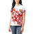 England Rugby Custom Women Polo Shirt Crystalised Red Rose