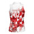 England Rugby Custom Women Sleeveless Polo Shirt Crystalised Red Rose