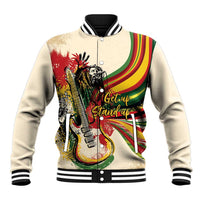 Reggae Soul B.Marley Grungy Baseball Jacket Get Up Stand Up - Wonder Print Shop