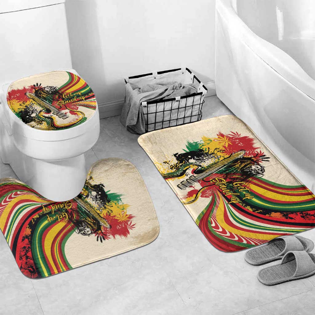Reggae Soul B.Marley Grungy Bathroom Set Get Up Stand Up - Wonder Print Shop