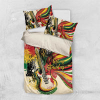Reggae Soul B.Marley Grungy Bedding Set Get Up Stand Up - Wonder Print Shop