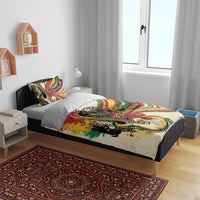 Reggae Soul B.Marley Grungy Bedding Set Get Up Stand Up - Wonder Print Shop