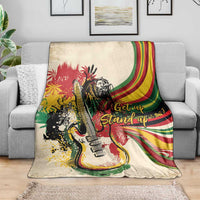 Reggae Soul B.Marley Grungy Blanket Get Up Stand Up - Wonder Print Shop