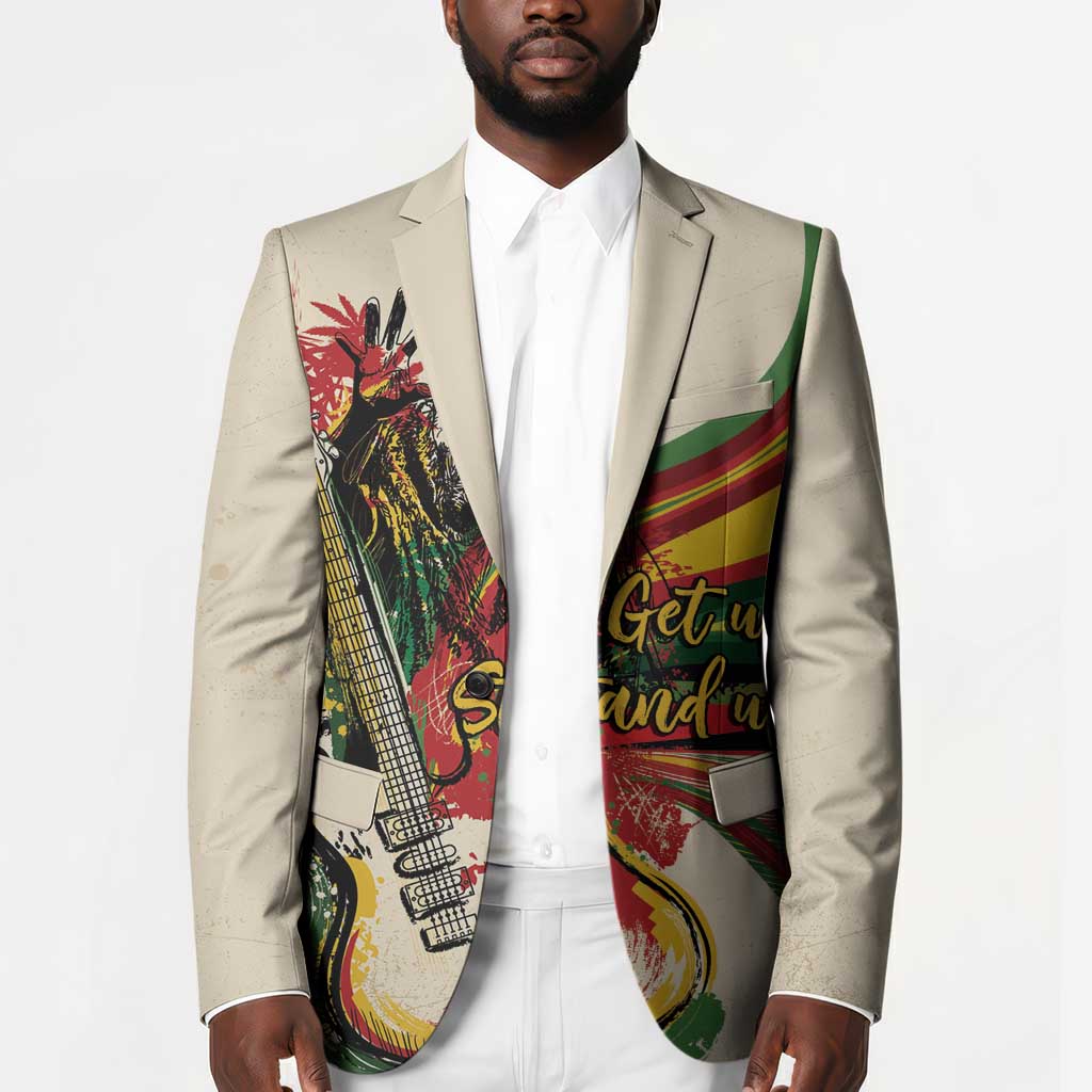 Reggae Soul B.Marley Grungy Blazer Get Up Stand Up - Wonder Print Shop