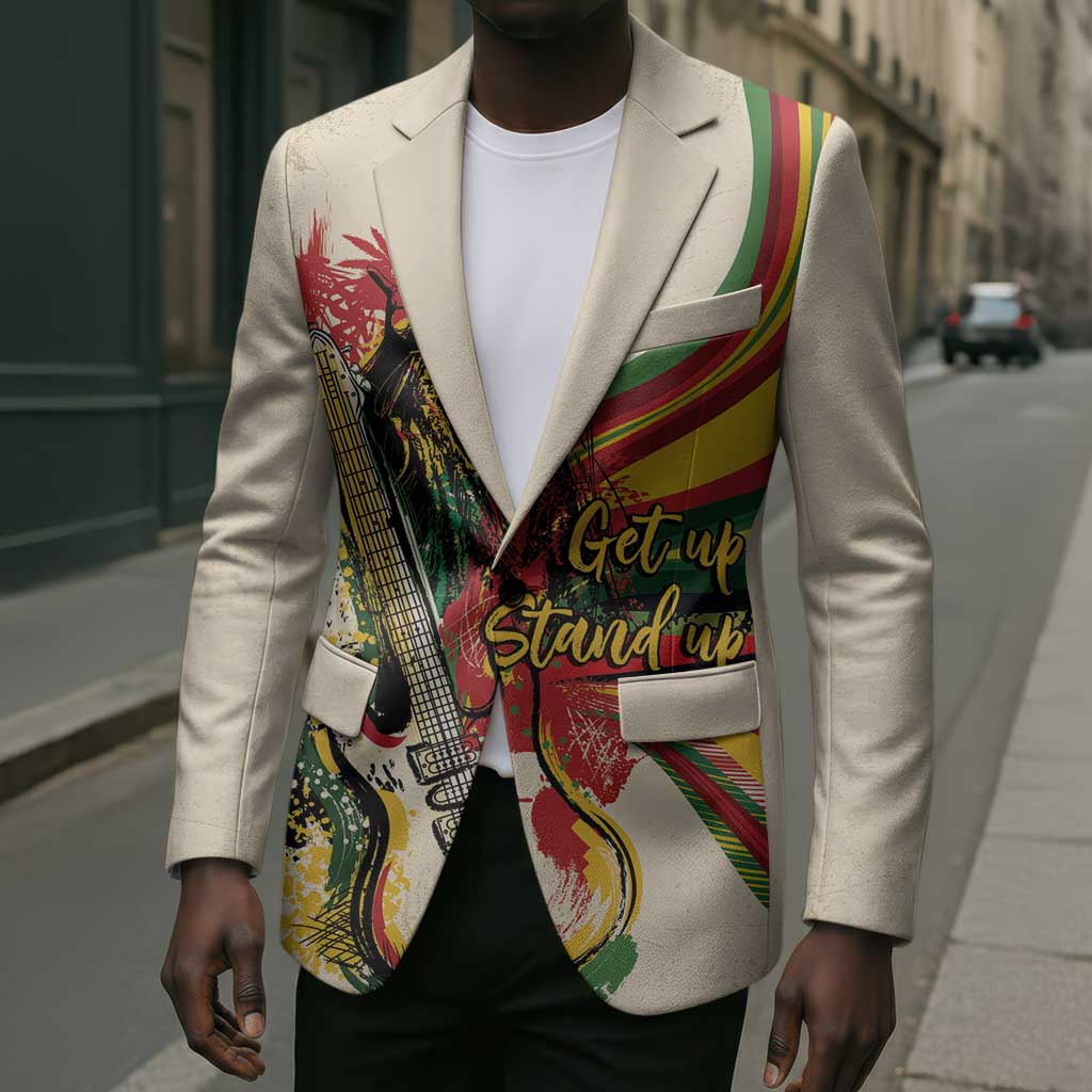Reggae Soul B.Marley Grungy Blazer Get Up Stand Up - Wonder Print Shop