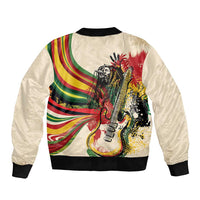Reggae Soul B.Marley Grungy Bomber Jacket Get Up Stand Up - Wonder Print Shop