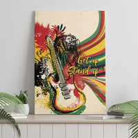 Reggae Soul B.Marley Grungy Canvas Wall Art Get Up Stand Up - Wonder Print Shop