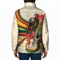 Reggae Soul B.Marley Grungy Padded Jacket Get Up Stand Up - Wonder Print Shop