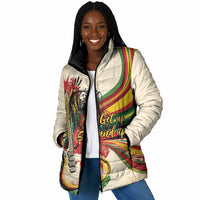 Reggae Soul B.Marley Grungy Padded Jacket Get Up Stand Up - Wonder Print Shop